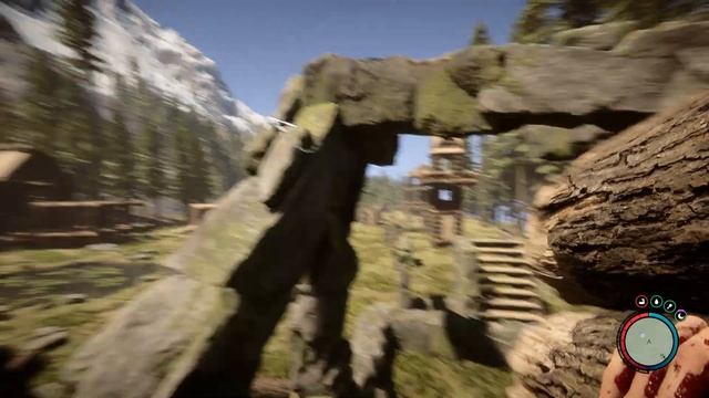 Stone Gable Roof and Sloping Stone Pillar - Sons Of The Forest Building Tips & Tricks смотреть онлайн