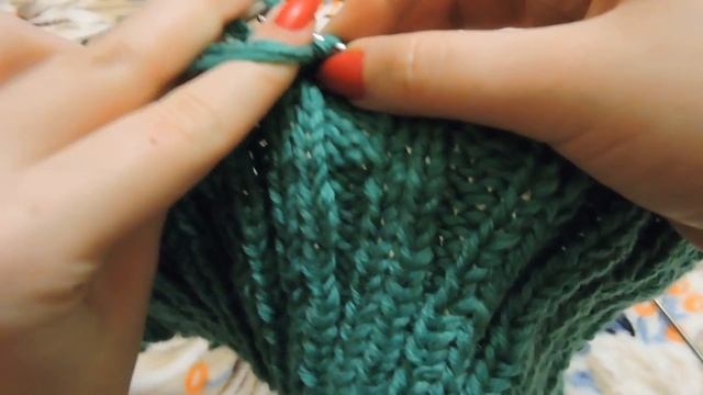Вязание спицами. Закончилась нить посреди вязания. Что делать? смотреть онлайн
