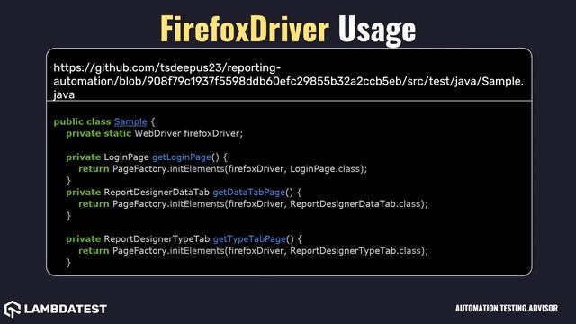 org openqa selenium firefox FirefoxDriver with examples смотреть онлайн