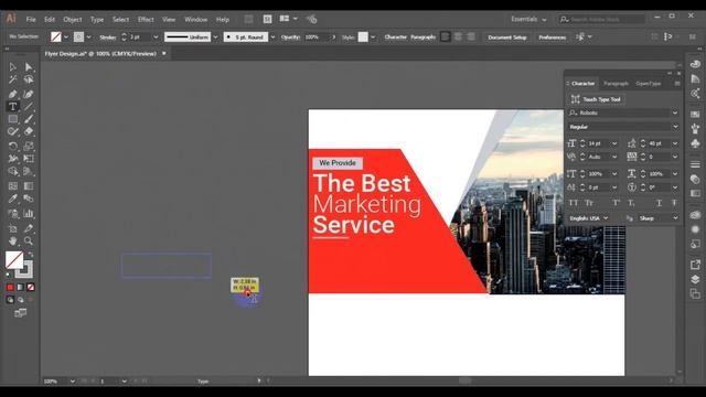 how to create print ready A4 Flyer in illustrator tutorial смотреть онлайн