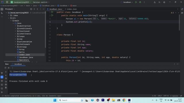 JavaBean & RECORD in Java | JDK 17 Feature | Java Course 2023 смотреть онлайн