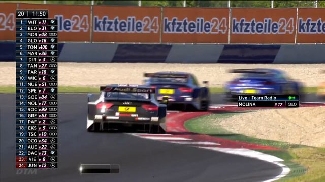 Hard fight: Spengler, Götz & Molina - DTM Spielberg 2016 смотреть онлайн