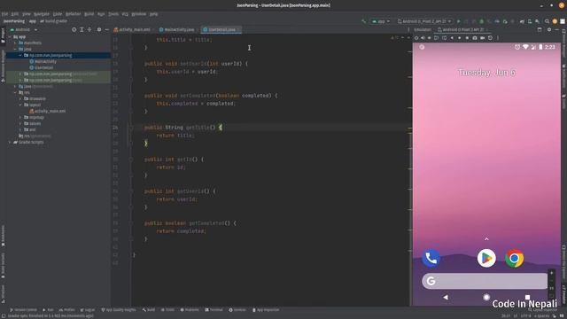 JSON Parsing in Android || Android Programming Tutorial || Code in Nepali смотреть онлайн