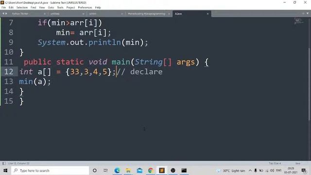 Live Session On Java Programming Day-7 (Array In Java) смотреть онлайн