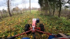 Воскресные покатушки на мотоблоке.Ручей.Козы.Отвечаю на комментарий.