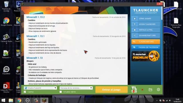 COMO DESCARGAR MINECRAFT LAUNCHER 1.14 Y 1.14.4 (con Optifine, Forge, Skin) - Loquendo 2019 смотреть онлайн