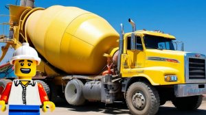 БЕТОНОМЕШАЛКА и ХАРВЕСТЕР для детей | Мультики про машинки для малышей