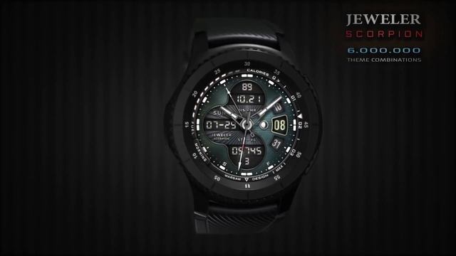 Best Galaxy watch and Gear Watch face JEWELER SCORPION MULTICOLOR 6 MILLION THEME COMBINATIONS IN 1 смотреть онлайн