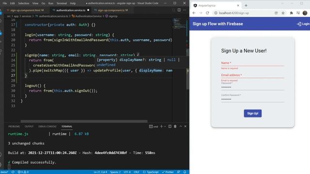 Angular Sign Up With Firebase Authentication (3/3): Completing the Sign Up Form and Route Guards смотреть онлайн