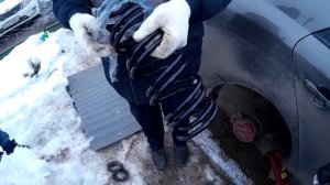 Замена задних пружин на KIA Cerato