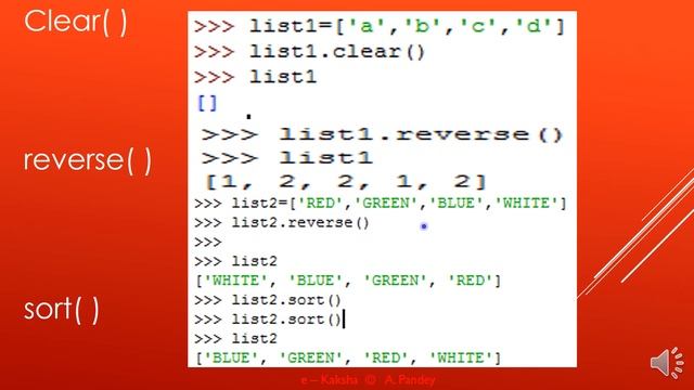 Python List Functions session 4 смотреть онлайн