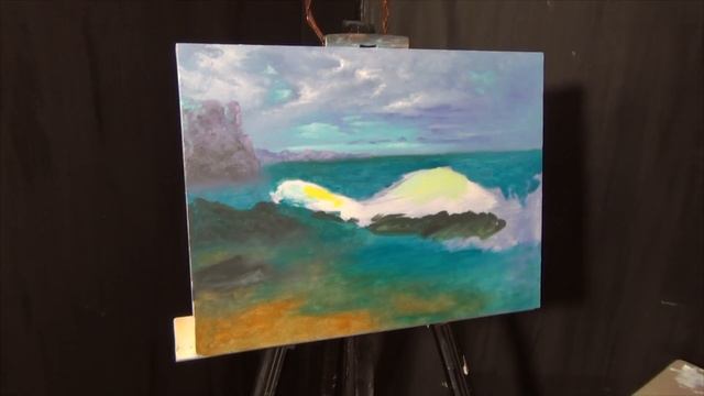 УРОК 3 Море волны ПИШЕМ МОРСКОЙ ПЕЙЗАЖ смотреть онлайн