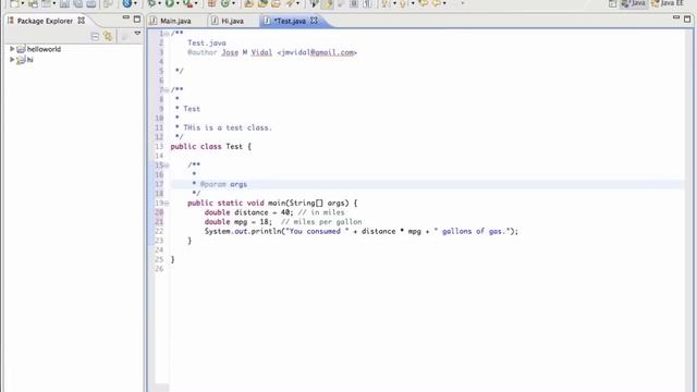 Java Comments and Eclipse Comment Templates Tutorial смотреть онлайн