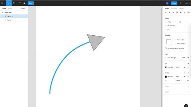 How to make an arrow in Figma смотреть онлайн
