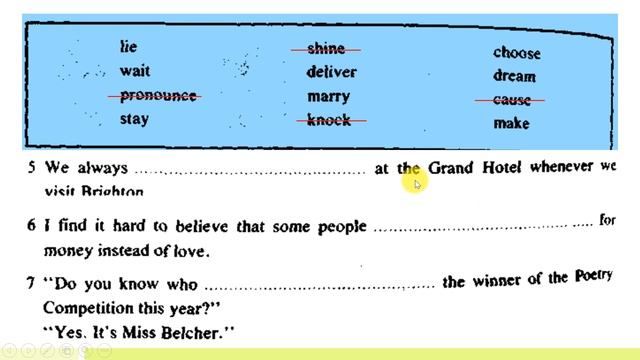 Test 15: Missing Verbs 5 | Vocabulary for Beginner & Elementary Level смотреть онлайн