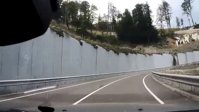 Серпантин на горнолыжку Роза-Хутор (туда-обратно), авг.2014 смотреть онлайн