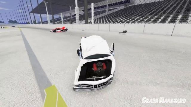 NASCAR Racing Crashes #45 | BeamNG Drive смотреть онлайн