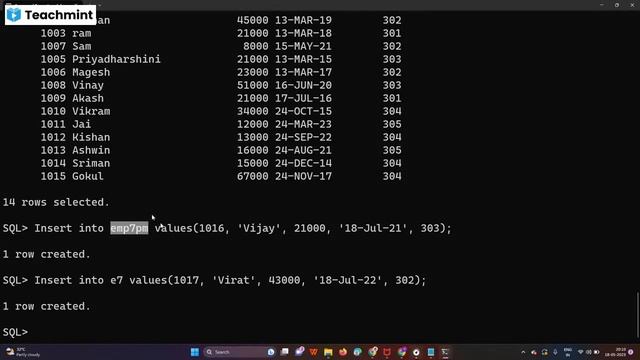 Oracle SQL TCL , Joins , GTT April Batch - 2 смотреть онлайн
