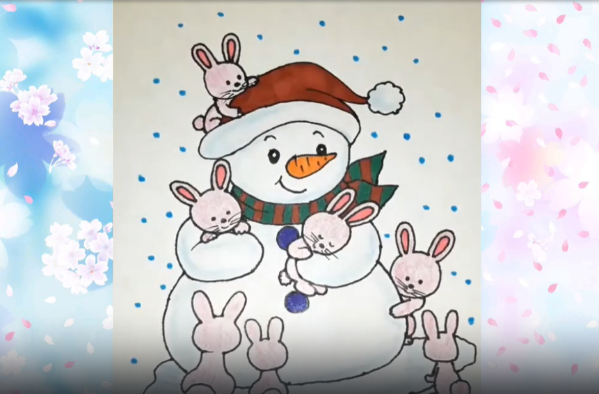 Снеговик и зайчики смотреть онлайн