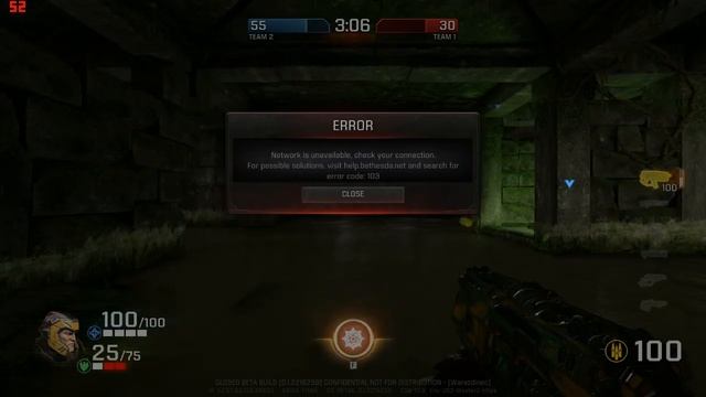 Quake Champions Beta - Network Error Code: 103 (mid-game)