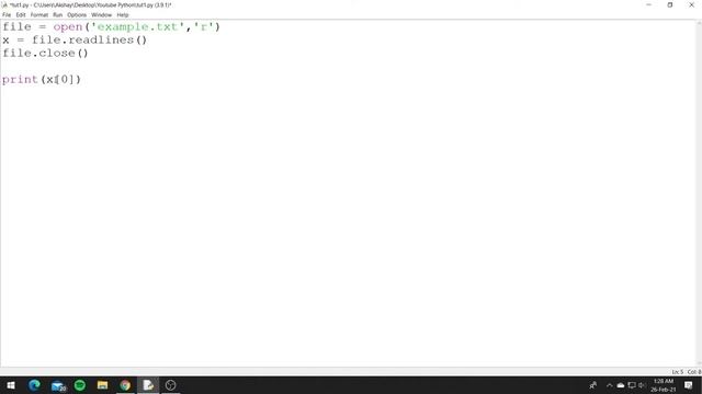 Python 3.9: File Read смотреть онлайн