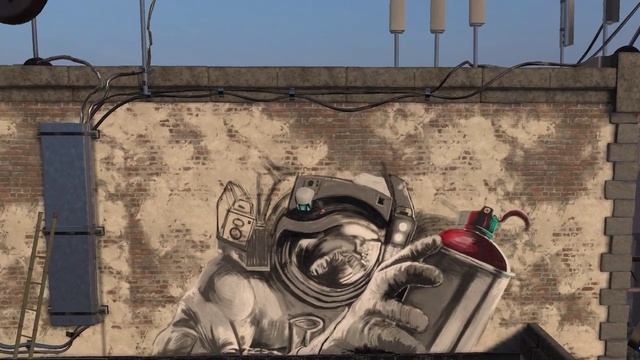 KINGSPRAY Street Art - SPACER in Virtual Reality -Speed Graffiti Painting - смотреть онлайн