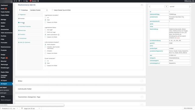 WP ALL Import - Variable Produkte einfach importieren - Tutorial German / Deutsch