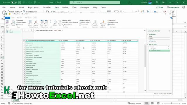 Importing Financial Statements Into Excel Using Power Query смотреть онлайн