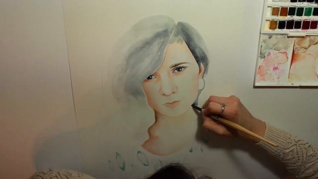 Holographic Dream - Watercolor timelapse by Airelav смотреть онлайн