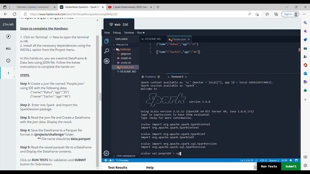 | Spark SQL | Parquet Files | Frescoplay HandsOn | Hackerank | смотреть онлайн