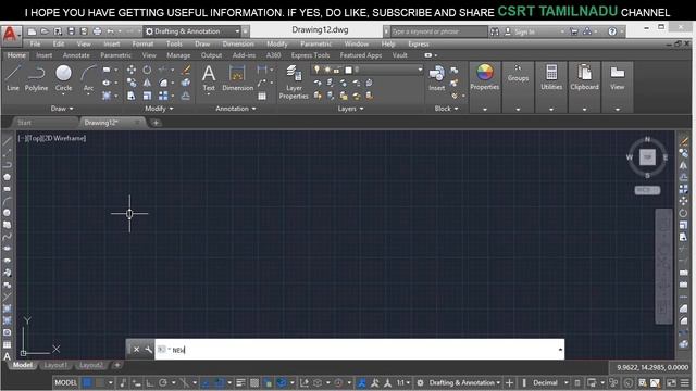002 AUTOCAD INTERFACE, CREATE/OPEN FILE, TOOL TYPES, VIEW MANAGER, VIEWPORTS, VIEWS, VISUAL STYLES смотреть онлайн