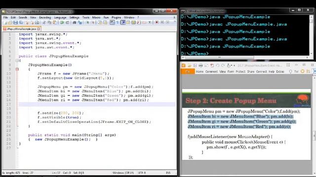 Java Swing GUI Part #39: JPopupMenu Event Handling using PopupMenuListener interface (Step-by-step) смотреть онлайн
