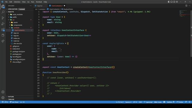 React Context API with TypeScript | UserContext React TypeScript смотреть онлайн