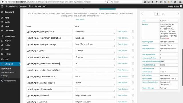 Importing to Yoast WordPress SEO Custom Fields with WP All Import смотреть онлайн