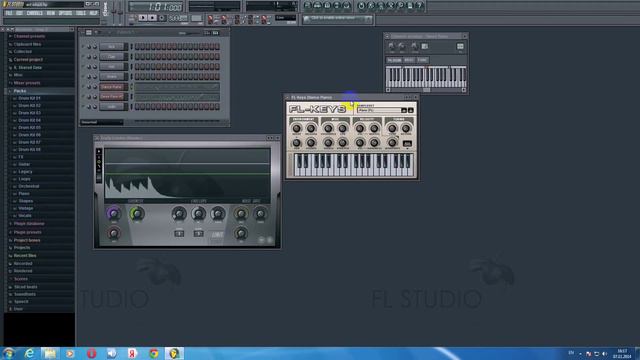 Flstudio пишем музыку + играем на синтезаторе