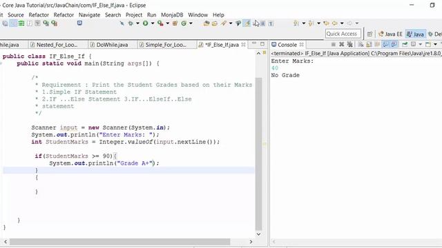 How to use Java IF Statement to print Student Grades смотреть онлайн
