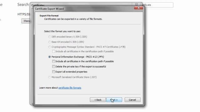 Export a client certificate in Google Chrome смотреть онлайн