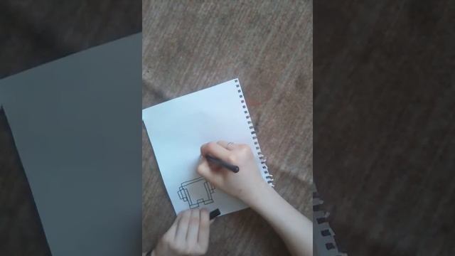 По клеточкам. Крипер из майнкрафта. смотреть онлайн