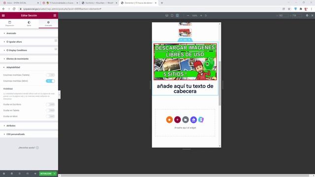 ?️ 15 trucos o funcionalidades ocultas de elementor gratis, wordpress 121 tutorial o curso español смотреть онлайн