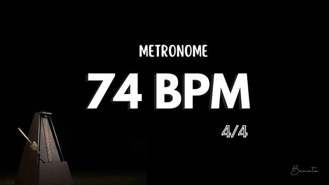 74 BPM 4/4 METRONOME смотреть онлайн