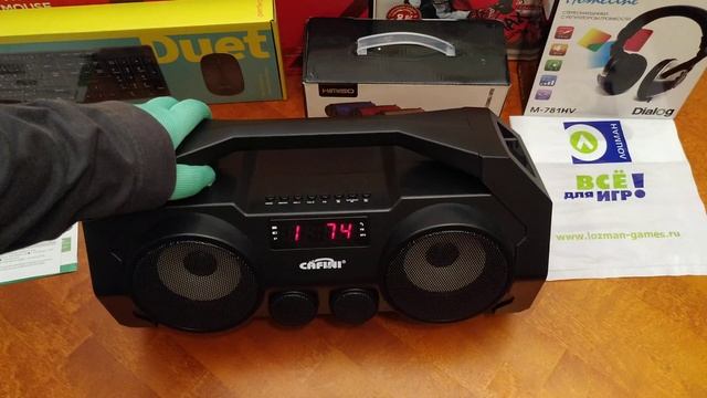 Обзор | Портативная акустика Cafini CN-S1941FM-BT (USB, MicroSD, FM) | lozmanGames