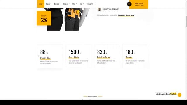 Keenarch - Building and Construction WordPress Theme construction portfolio Sana смотреть онлайн