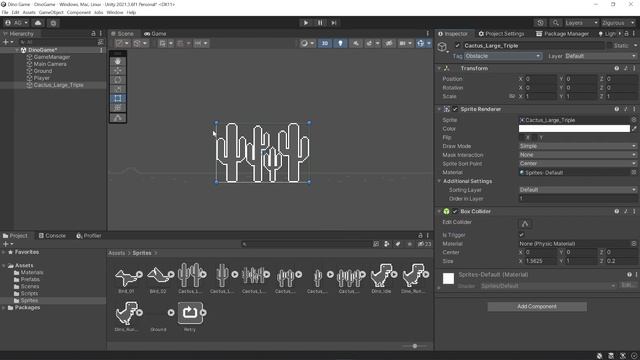 How to make Dino Game in Unity (Complete Tutorial) ?? смотреть онлайн