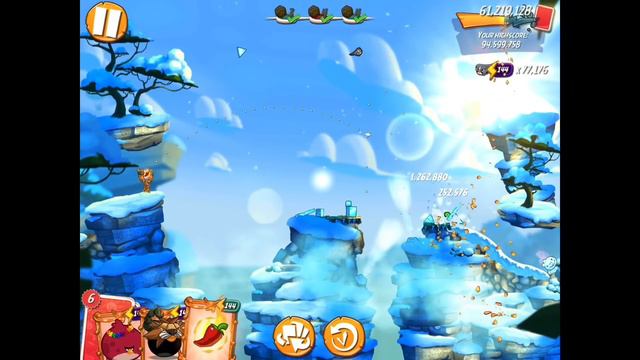 Angry Birds 2 AB2 Mighty Eagle Bootcamp (MEBC) - Season 19 Day 11 (double bubbles) смотреть онлайн