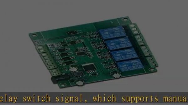 Modbus RTU 4 Channel Relay Module RS485 / TTL UART 4 Way Input and 4 Way Output