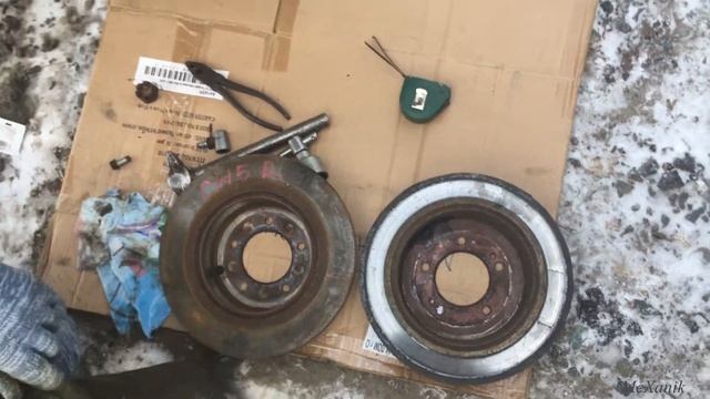 MitsubishiOutlander. Замена Тормозных Дисков