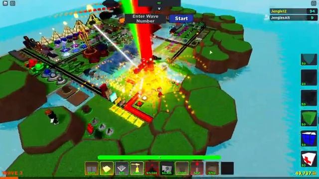 I Placed Every Tower! | Cube Defense Roblox смотреть онлайн