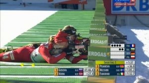 БИАТЛОН. КМ 2010-11. Антхольц-Антерсельва (Италия). Женщины. Эстафета 4 х 6 км. 22.01.2011. 720p.