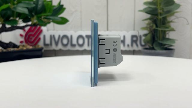 Одноклавишный сенсорный выключатель Livolo синий, VL-C701-19 смотреть онлайн