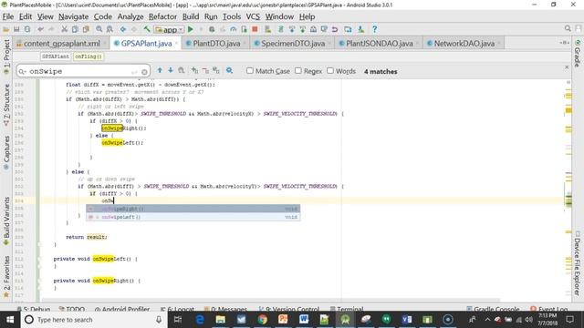 Implement swipe up down left right with onFling Android смотреть онлайн